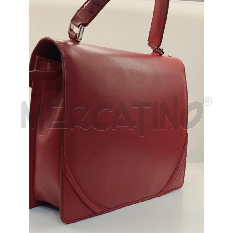 BORSA ALEXANDER MCQUEEN FLOWER SATCHEL ROSSA CHIUSURA GIOIELLO  | Mercatino dell'Usato Roma gregorio vii 3