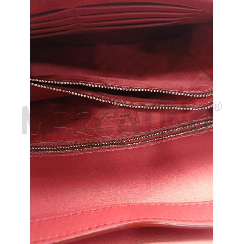 BORSA ALEXANDER MCQUEEN FLOWER SATCHEL ROSSA CHIUSURA GIOIELLO  | Mercatino dell'Usato Roma gregorio vii 4