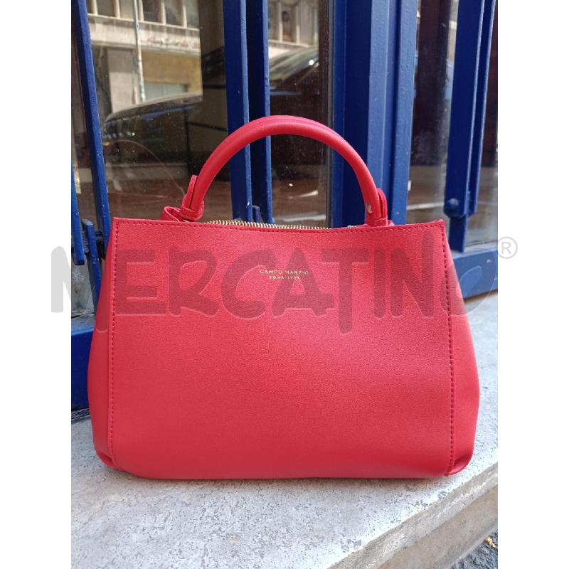 BORSA A MANO CAMPO MARZIO ROSSA CON TRACOLLA  | Mercatino dell'Usato Roma gregorio vii 1