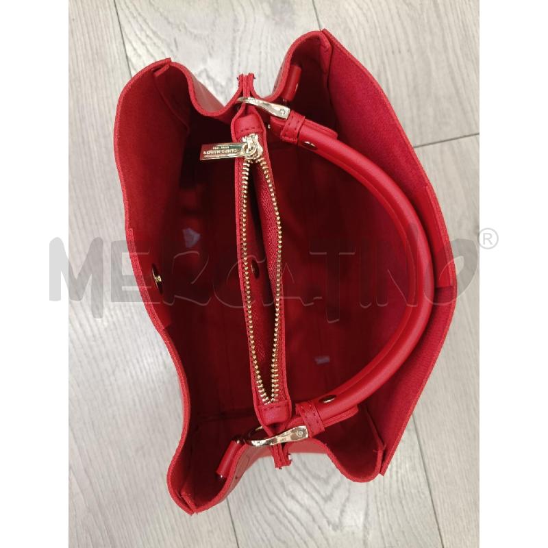 BORSA A MANO CAMPO MARZIO ROSSA CON TRACOLLA  | Mercatino dell'Usato Roma gregorio vii 2