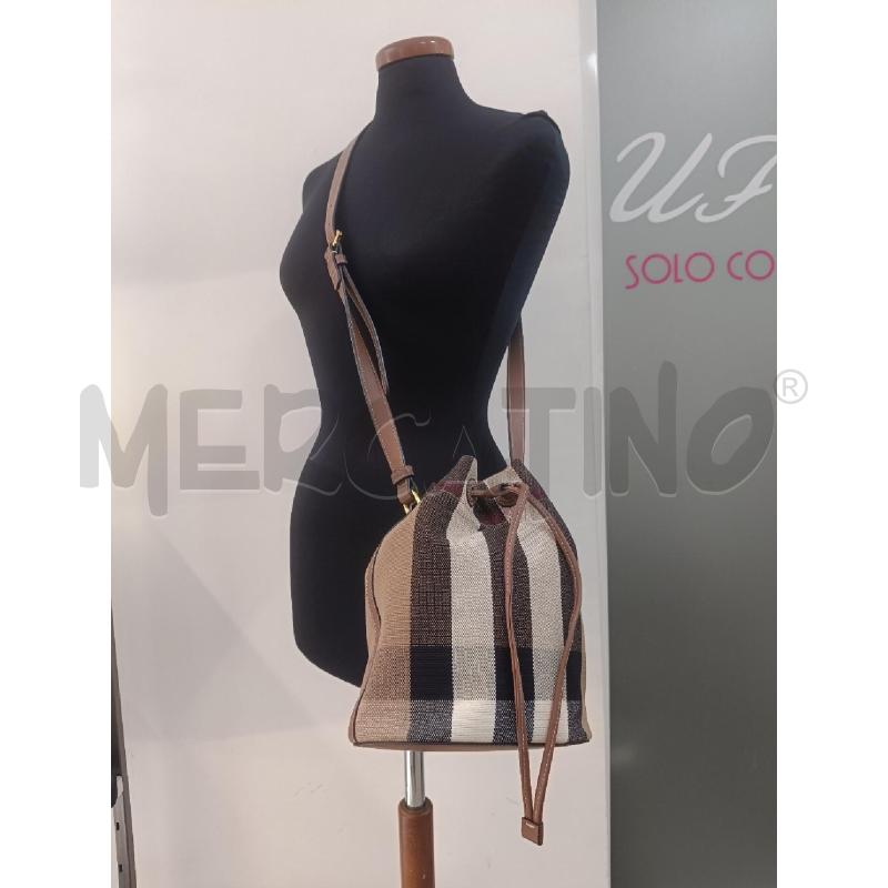 BORSA BURBERRY SECCHIELLO CHECK BEIGE COD. CNSUPLEA5DON 8084045 | Mercatino dell'Usato Roma gregorio vii 4