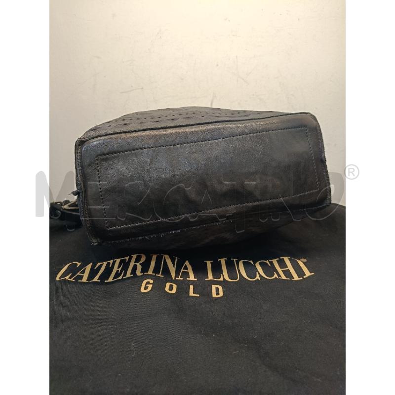 BORSA CATERINA LUCCHI NERA PELLE | Mercatino dell'Usato Roma gregorio vii 2