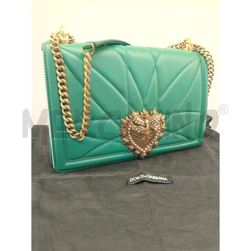 BORSA DOLCE&GABBANA DEVOTION GRANDE MATELASSE VERDE | Mercatino dell'Usato Roma gregorio vii 1