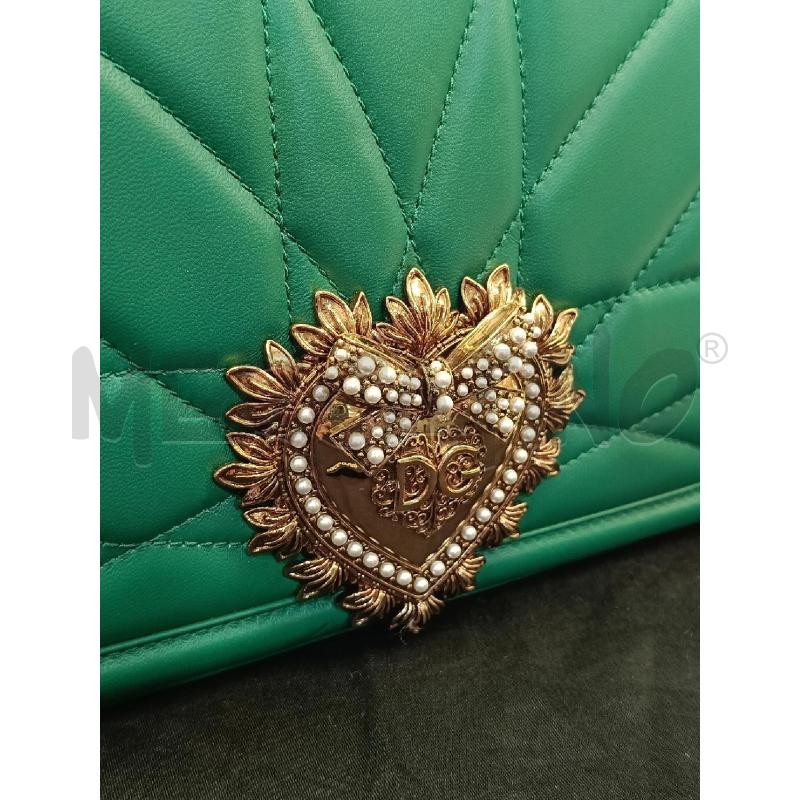 BORSA DOLCE&GABBANA DEVOTION GRANDE MATELASSE VERDE | Mercatino dell'Usato Roma gregorio vii 2