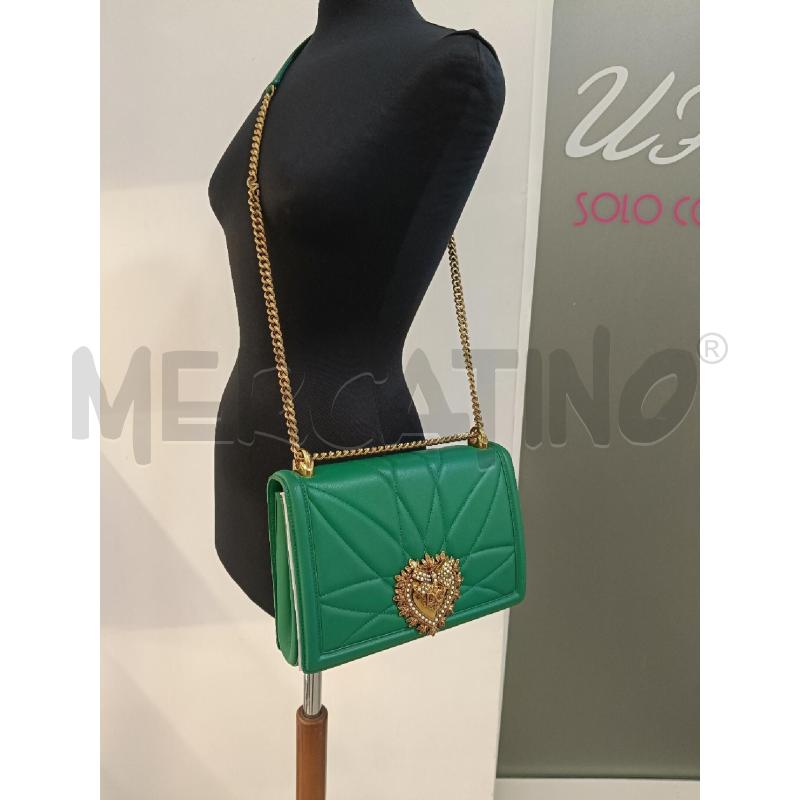 BORSA DOLCE&GABBANA DEVOTION GRANDE MATELASSE VERDE | Mercatino dell'Usato Roma gregorio vii 4