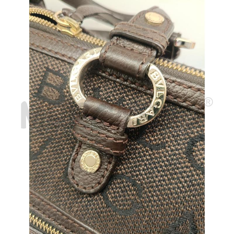 BORSA DONNA BULGARI MARRONE MONOGRAM COD.LA G08 25167 | Mercatino dell'Usato Roma gregorio vii 4