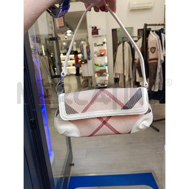 BORSA DONNA BURBERRY PROFILI BIANCHI | Mercatino dell'Usato Roma gregorio vii 1