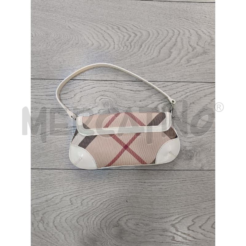 BORSA DONNA BURBERRY PROFILI BIANCHI | Mercatino dell'Usato Roma gregorio vii 3