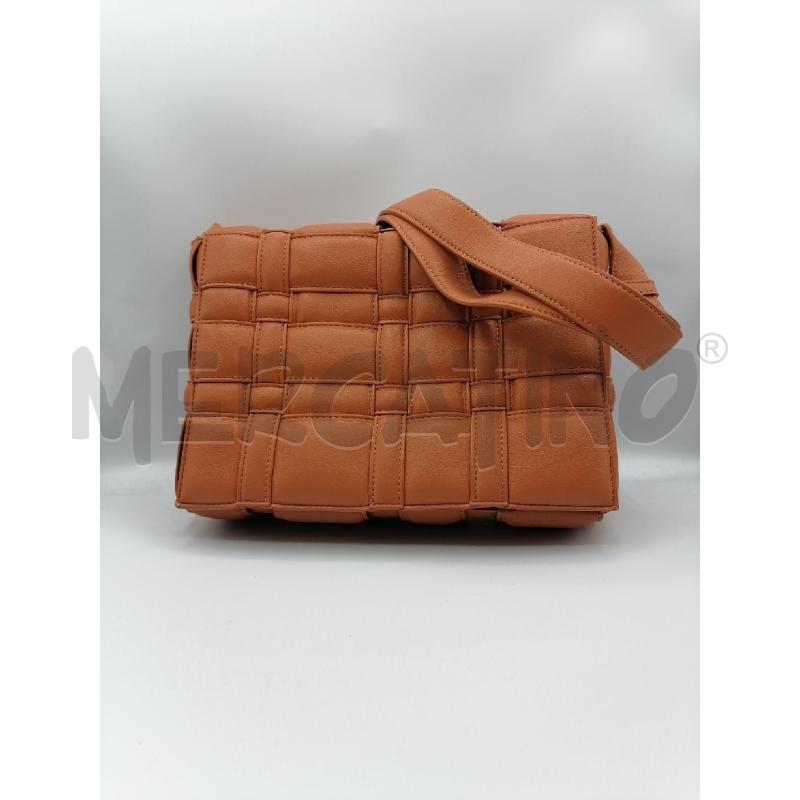 BORSA DONNA LIVIANA CONTI ARANCIONE INTRECCIATA ECOPELLE | Mercatino dell'Usato Roma gregorio vii 1
