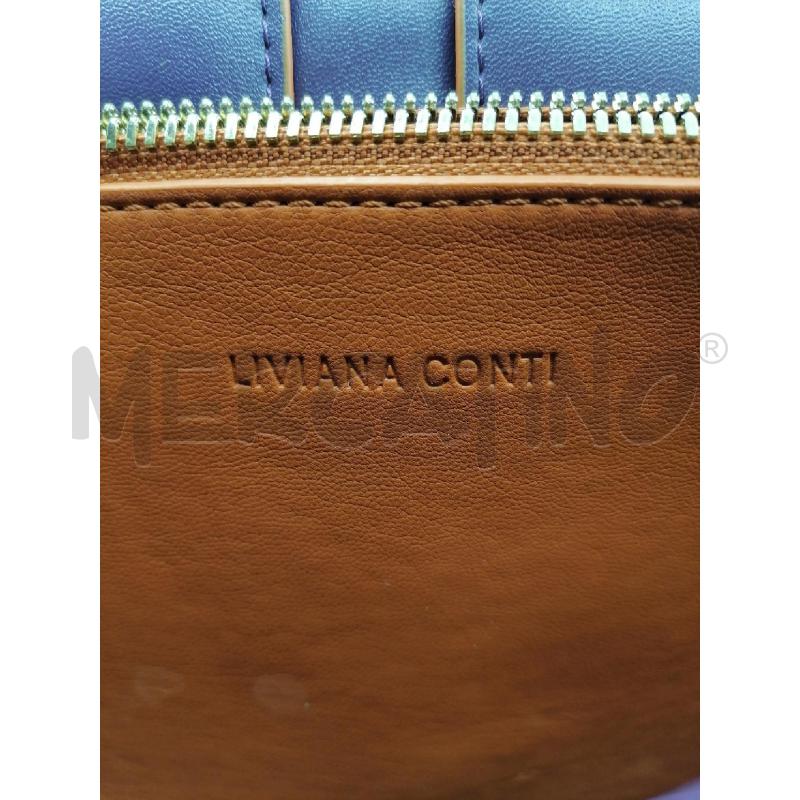 BORSA DONNA LIVIANA CONTI ARANCIONE INTRECCIATA ECOPELLE | Mercatino dell'Usato Roma gregorio vii 2