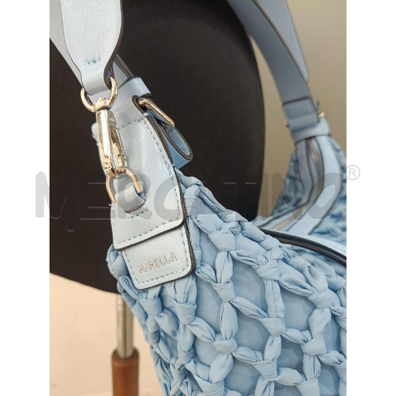 BORSA DONNA MARELLA CELESTE INTRECCI | Mercatino dell'Usato Roma gregorio vii 4