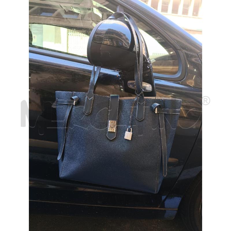 BORSA DONNA MICHAEL KORS BLU GRANDE DETT ARGENT | Mercatino dell'Usato Roma gregorio vii 1