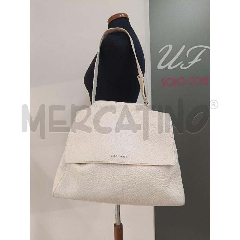 BORSA DONNA ORCIANI BIANCA PELLE  | Mercatino dell'Usato Roma gregorio vii 5