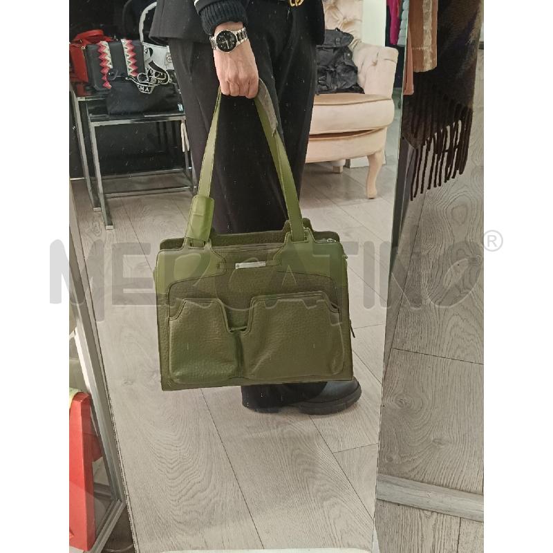 BORSA DONNA PQUADRO VERE PELLE  | Mercatino dell'Usato Roma gregorio vii 5