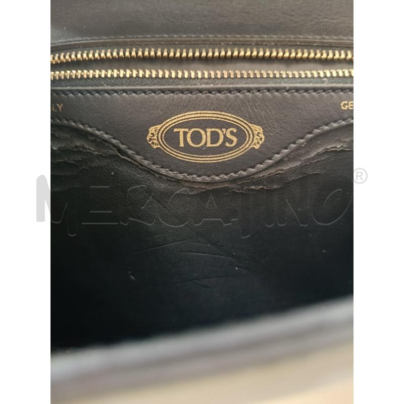 BORSA DONNA TOD'S BEIGE NERA CHIUSURA DORATA | Mercatino dell'Usato Roma gregorio vii 5