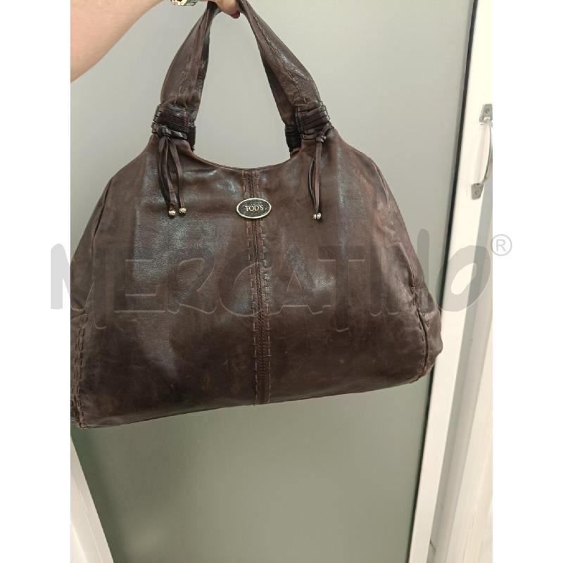 BORSA DONNA TOD'S MARRONE PELLE  | Mercatino dell'Usato Roma gregorio vii 1
