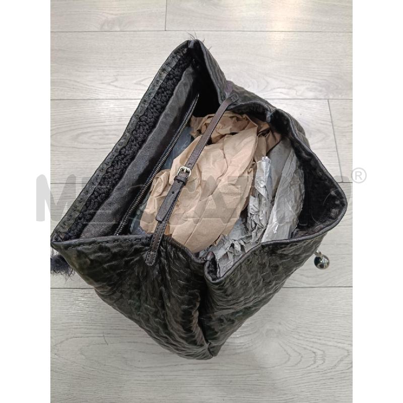 BORSA ERMANNO SCERVINO FAUBOURG NERA PELLE E LANA | Mercatino dell'Usato Roma gregorio vii 3