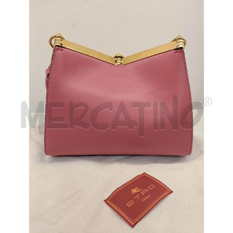 BORSA ETRO VELA PICCOLA ROSA SCURO | Mercatino dell'Usato Roma gregorio vii 3