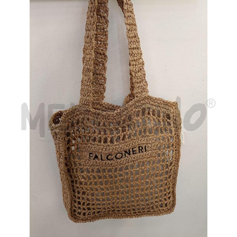 BORSA FALCONERI RAFIA BEIGE | Mercatino dell'Usato Roma gregorio vii 1