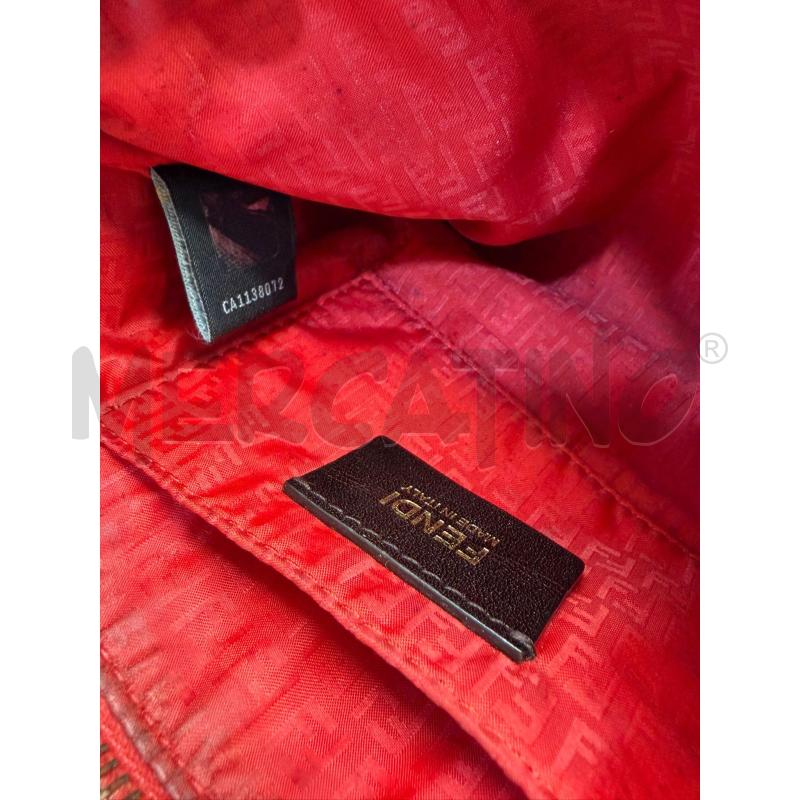 BORSA FENDI MONOGRAM CUCITURE ROSSE COD.8BR592/UZD108/2305 | Mercatino dell'Usato Roma gregorio vii 3