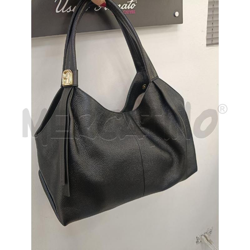 BORSA FURLA PLANETA NERA SPALLA | Mercatino dell'Usato Roma gregorio vii 1