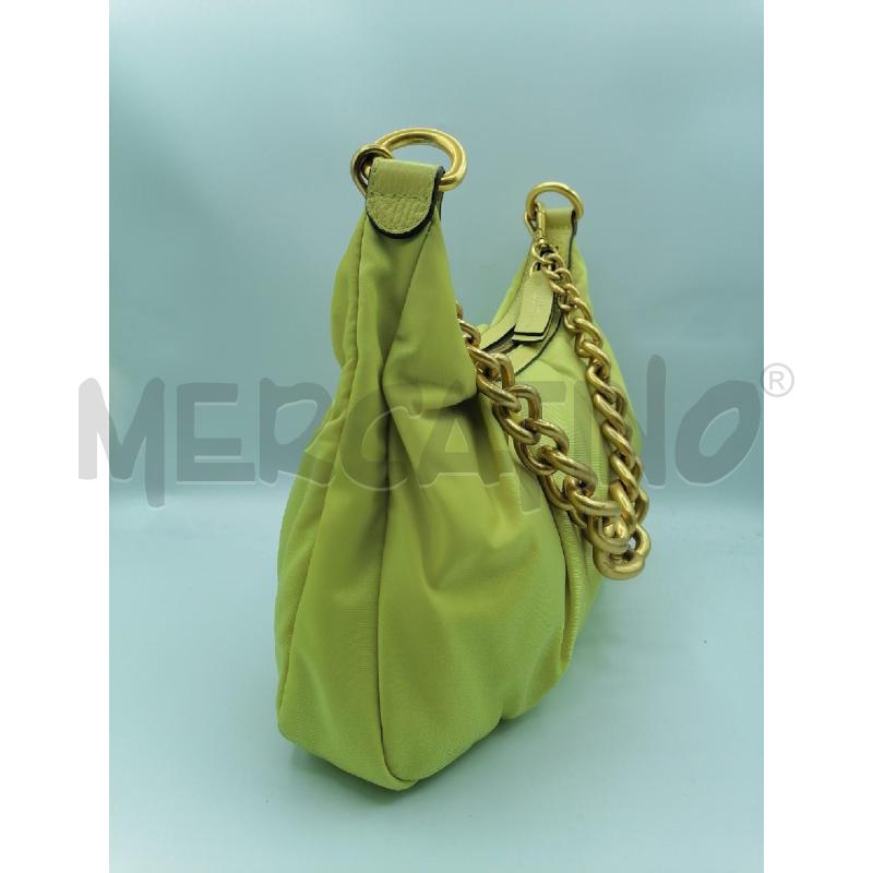 BORSA GIANNI CHIARINI GIALLA TELA  | Mercatino dell'Usato Roma gregorio vii 2
