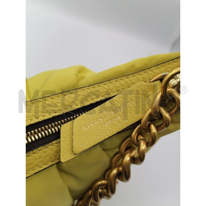 BORSA GIANNI CHIARINI GIALLA TELA  | Mercatino dell'Usato Roma gregorio vii 3