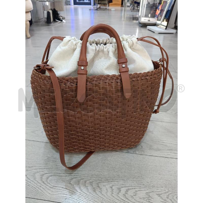 BORSA GIORGIO ARMANI MARRONE PELLE INTRECCI | Mercatino dell'Usato Roma gregorio vii 4
