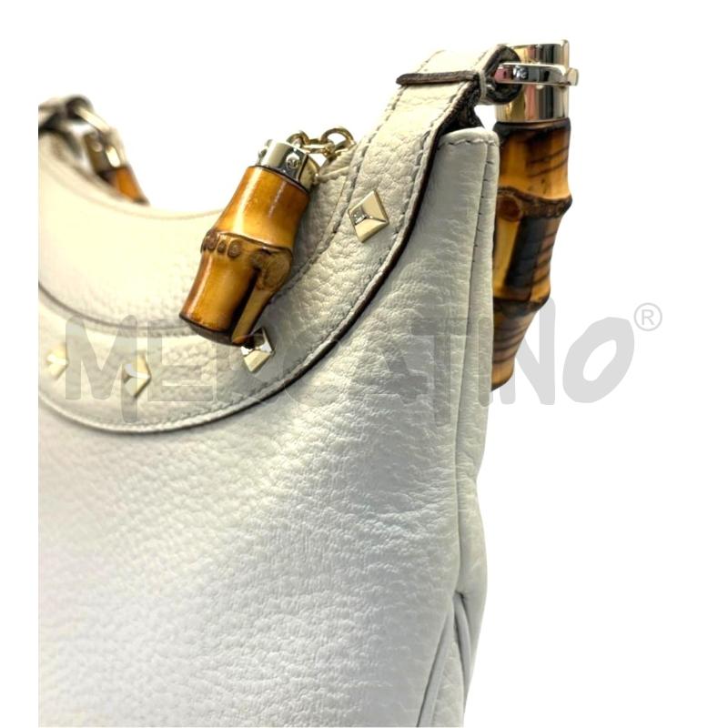 BORSA GUCCI ANITA COD. 137378 213317 BEIGE BAMBOO | Mercatino dell'Usato Roma gregorio vii 2