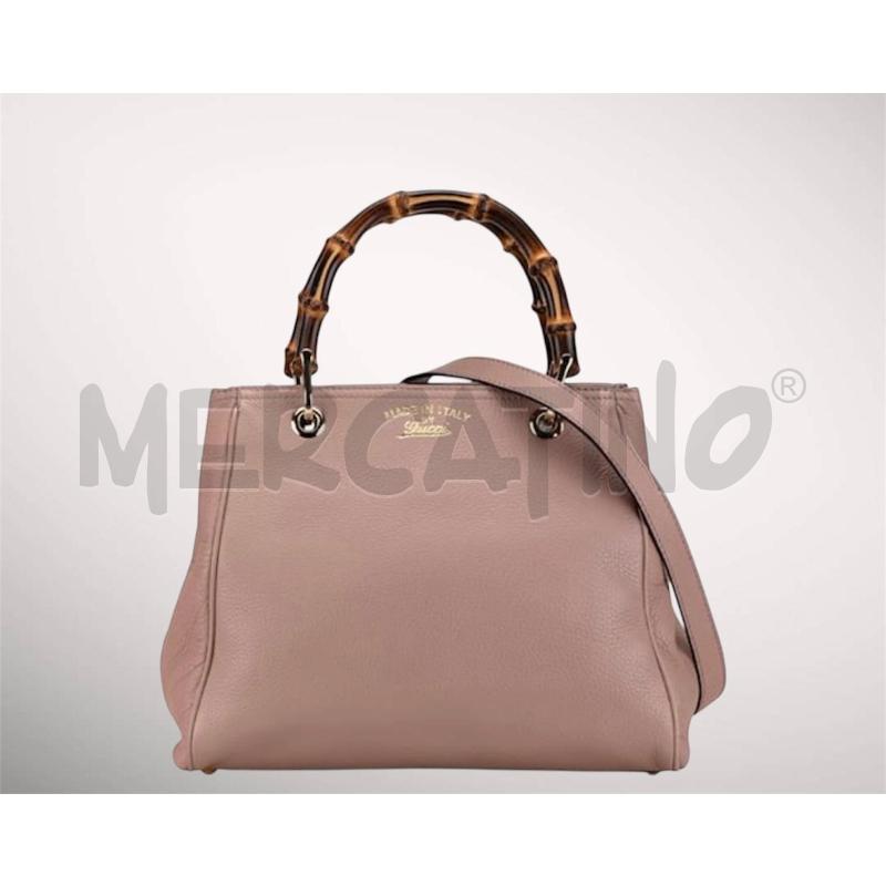 BORSA GUCCI BAMBOO 336032 520981 ROSA | Mercatino dell'Usato Roma gregorio vii 1