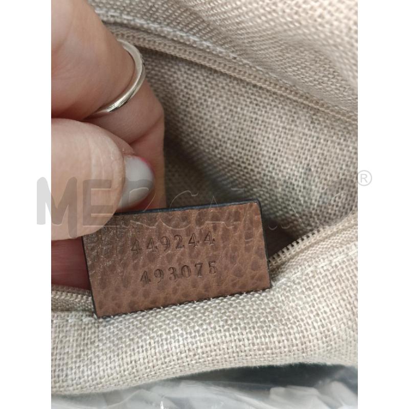 BORSA GUCCI HOBO BEIGE MONOGRAM COD.449244 493075 | Mercatino dell'Usato Roma gregorio vii 5
