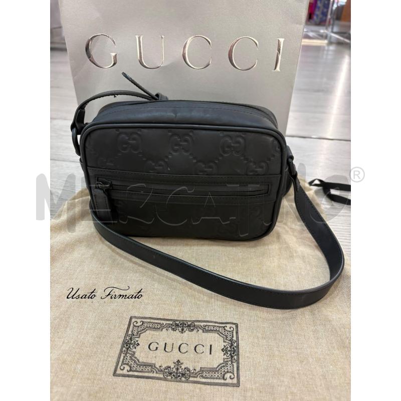 BORSA GUCCI NERA DA RIV GOMMA COD.771321 0416 GUCCISSIMA | Mercatino dell'Usato Roma gregorio vii 1