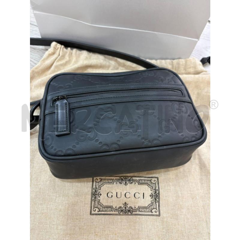 BORSA GUCCI NERA DA RIV GOMMA COD.771321 0416 GUCCISSIMA | Mercatino dell'Usato Roma gregorio vii 2