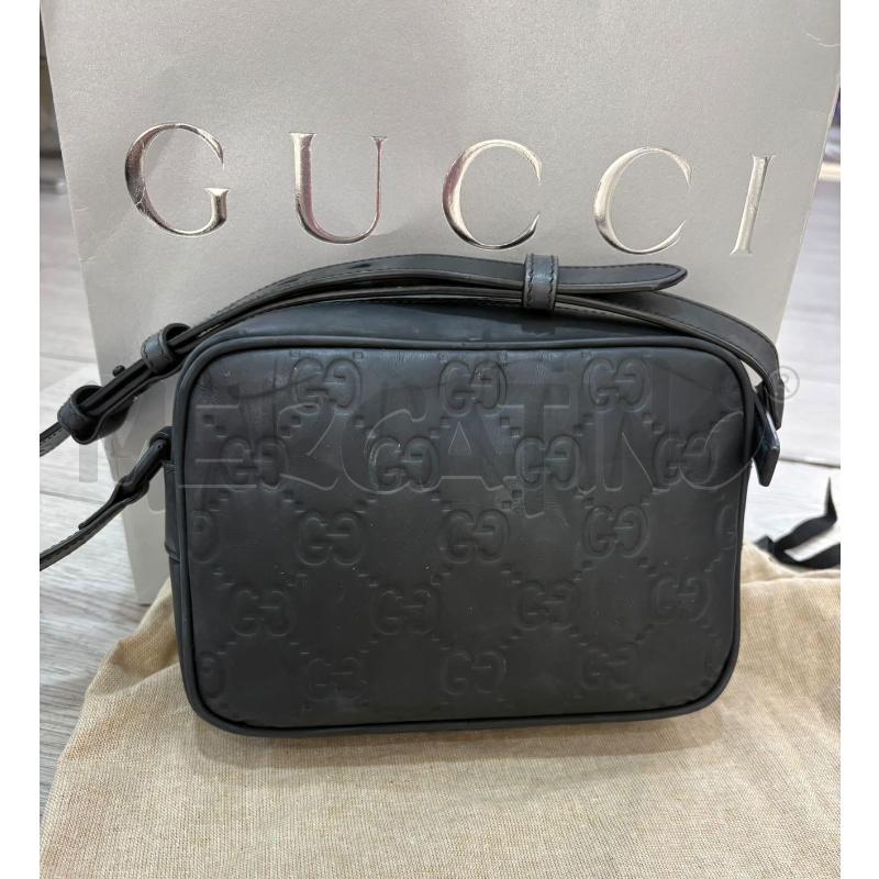 BORSA GUCCI NERA DA RIV GOMMA COD.771321 0416 GUCCISSIMA | Mercatino dell'Usato Roma gregorio vii 3