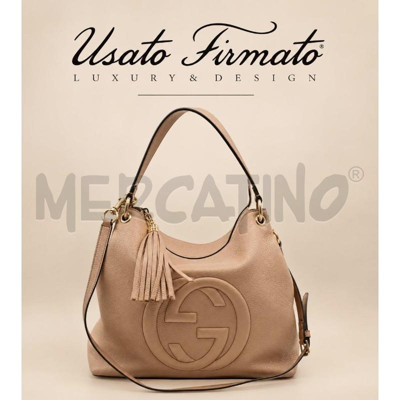 BORSA GUCCI SOHO BEIGE COD.536194 000926 | Mercatino dell'Usato Roma gregorio vii 1