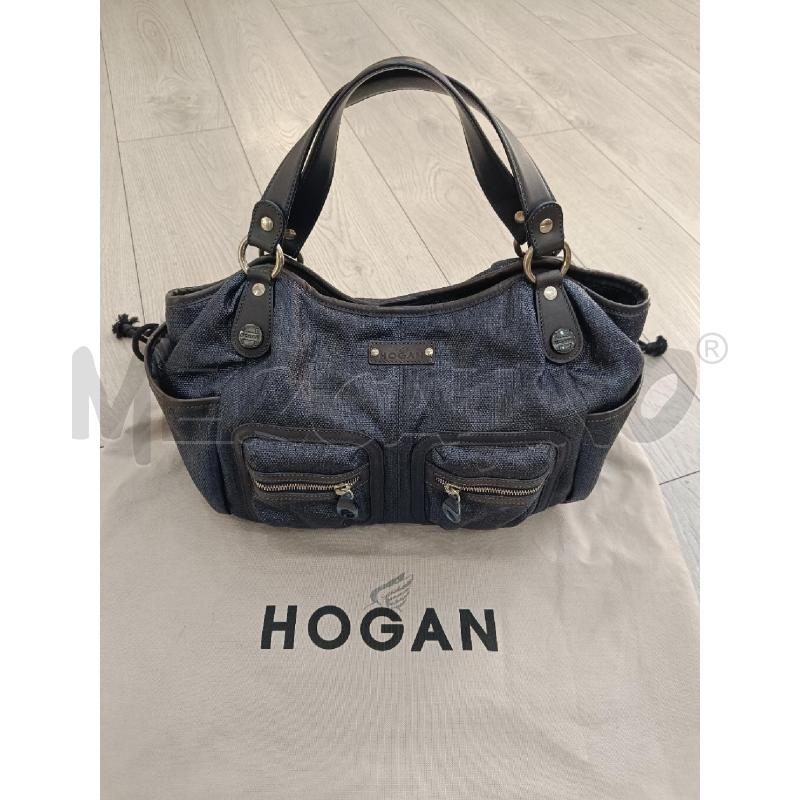 BORSA HOGAN BLU RAFIA | Mercatino dell'Usato Roma gregorio vii 1