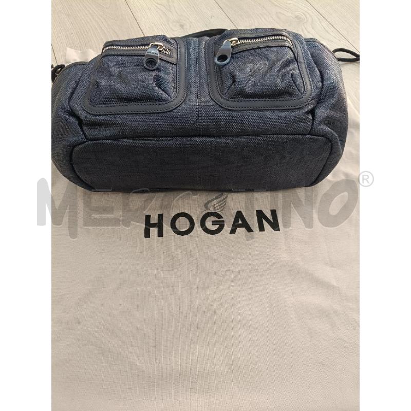 BORSA HOGAN BLU RAFIA | Mercatino dell'Usato Roma gregorio vii 2