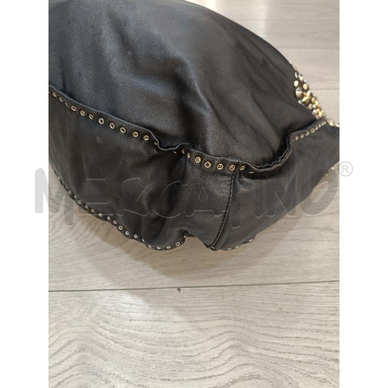 BORSA JIMMY CHOO NERA BORCHIE PELLE | Mercatino dell'Usato Roma gregorio vii 4