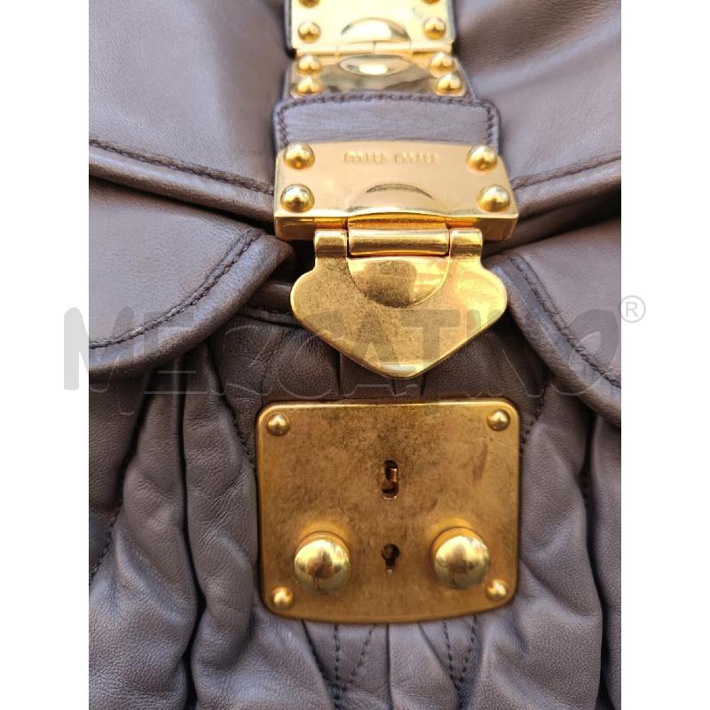 BORSA MIU MIU COFFER MATELASSE TORTORA | Mercatino dell'Usato Roma gregorio vii 3