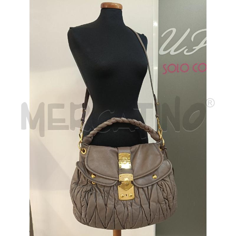 BORSA MIU MIU COFFER MATELASSE TORTORA | Mercatino dell'Usato Roma gregorio vii 5
