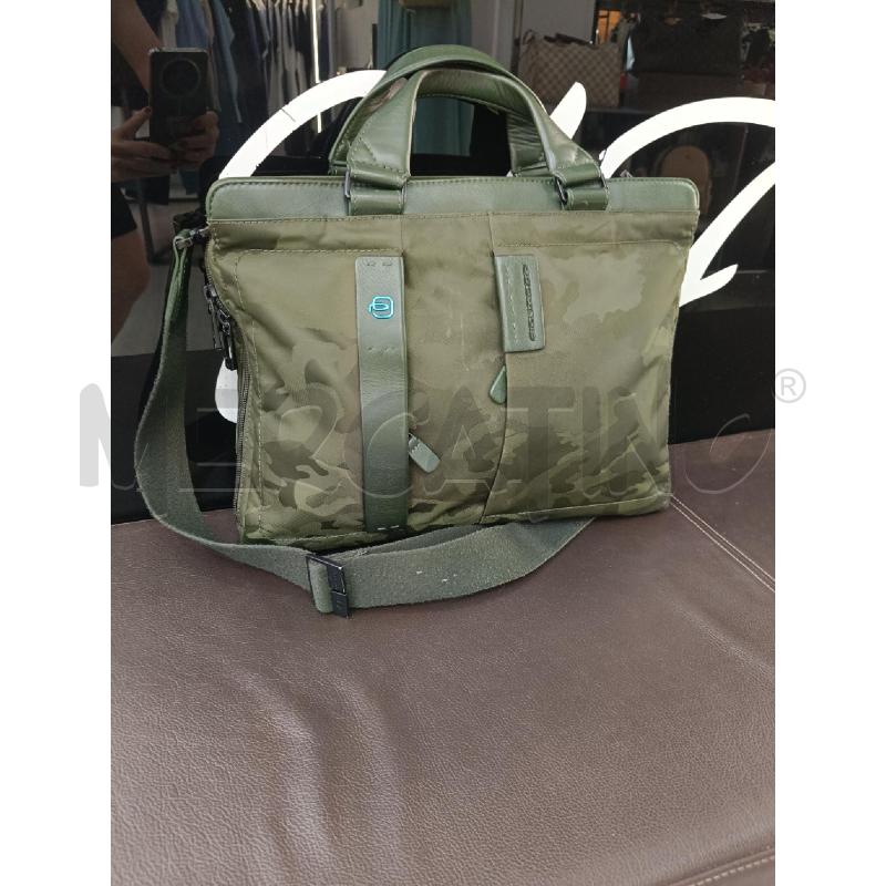 BORSA PQUADRO VERDE TESSUTO MILITARE | Mercatino dell'Usato Roma gregorio vii 1