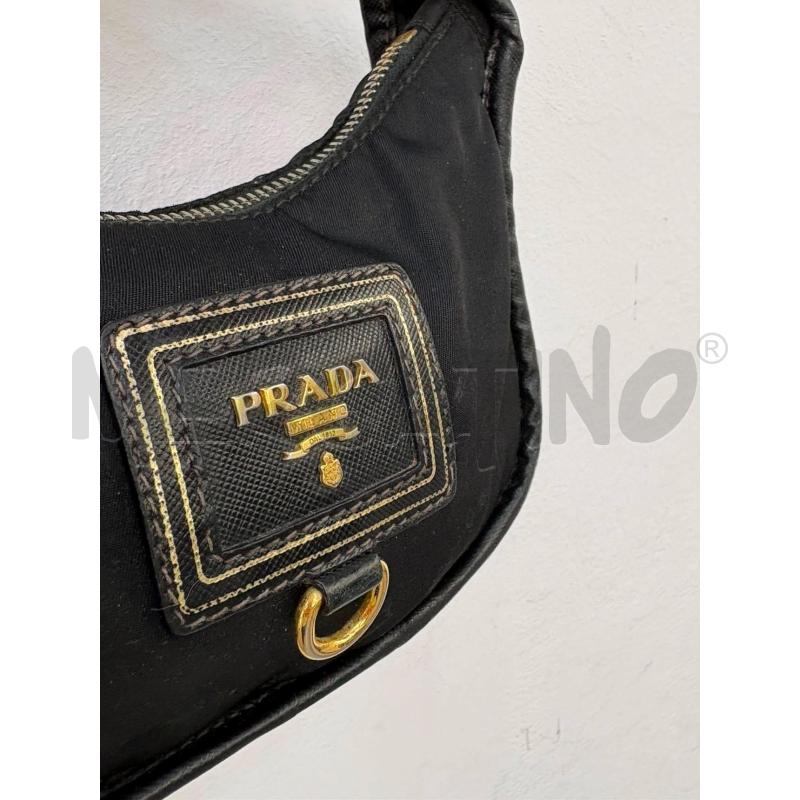 BORSA PRADA MINI HOBO IN TESSUTO DETTAGLI SAFFIANO VINTAGE DA RIV | Mercatino dell'Usato Roma gregorio vii 3