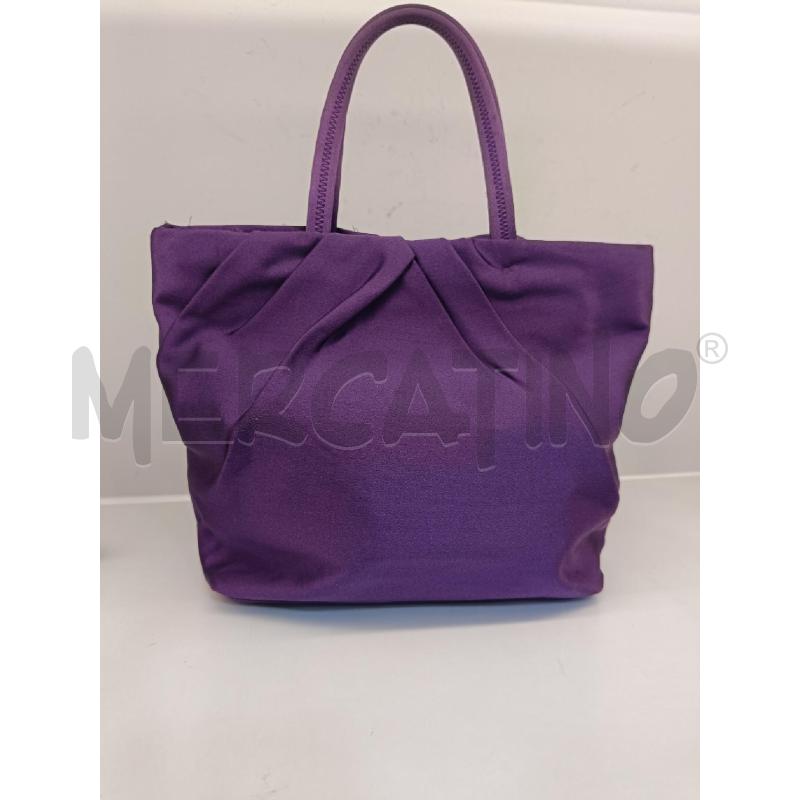 BORSA PRADA RASO VIOLA FIORI | Mercatino dell'Usato Roma gregorio vii 3