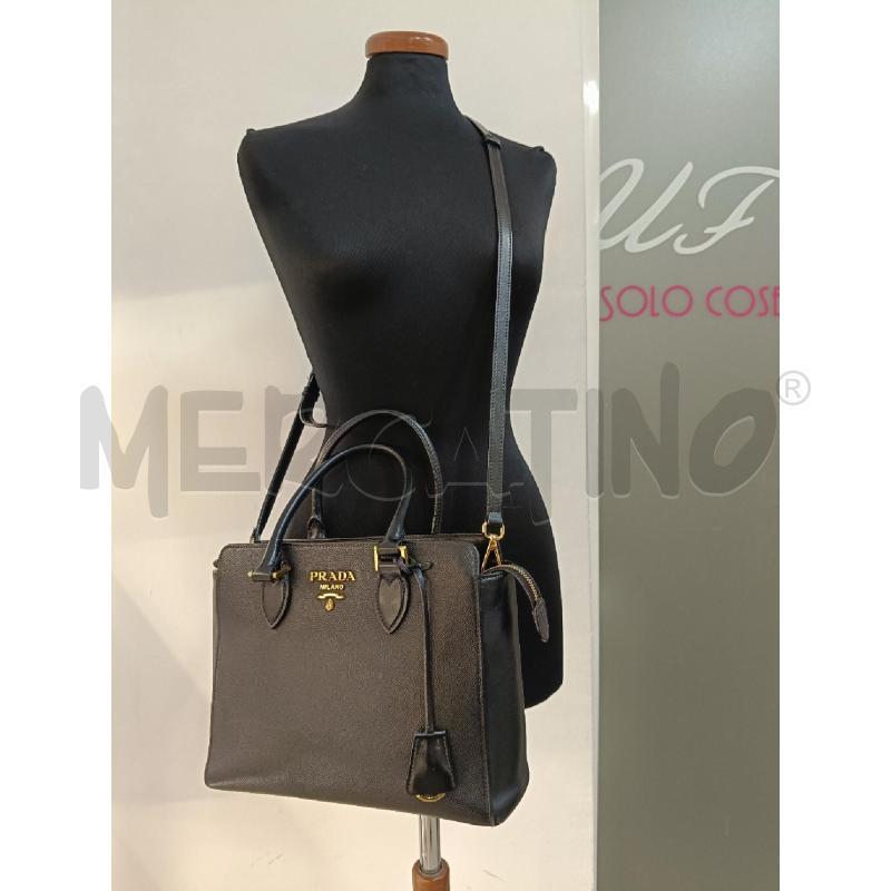 BORSA PRADA SAFFIANO TOTE NERA 158D  | Mercatino dell'Usato Roma gregorio vii 4