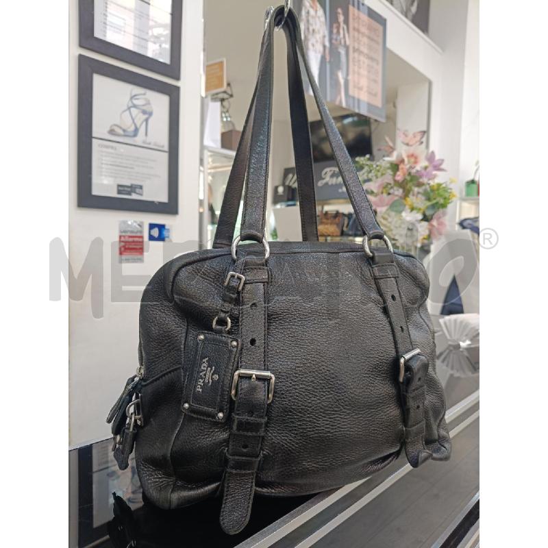 BORSA PRADA SHOPPING NERA | Mercatino dell'Usato Roma gregorio vii 1