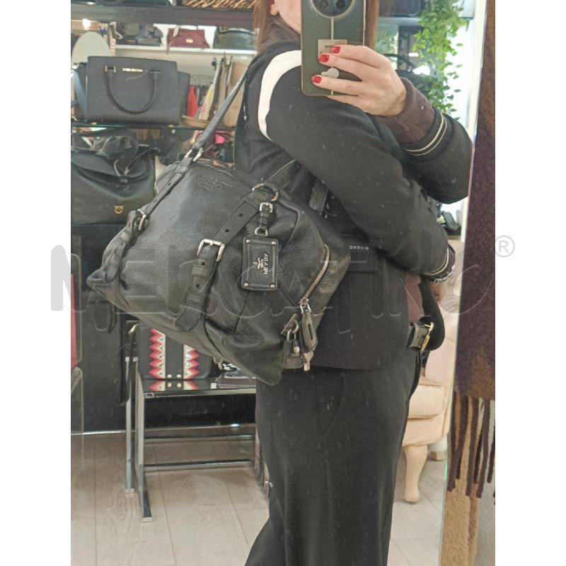 BORSA PRADA SHOPPING NERA | Mercatino dell'Usato Roma gregorio vii 3