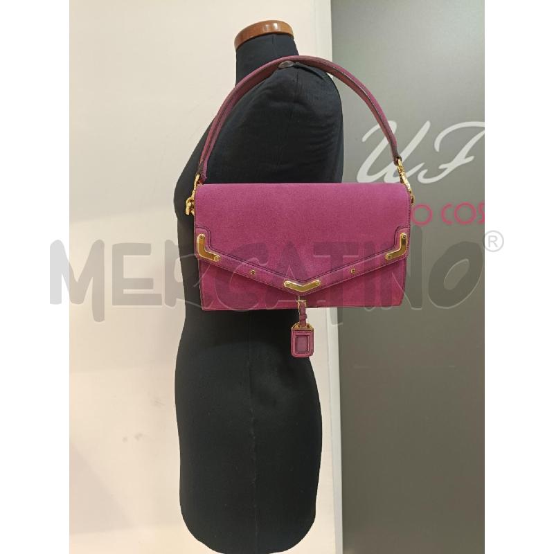 BORSA PRADA SUEDE FUCSIA  | Mercatino dell'Usato Roma gregorio vii 1
