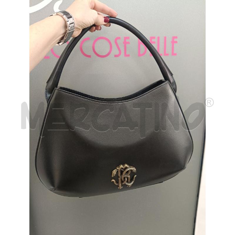 BORSA ROBERTO CAVALLI NERA SERPENTI | Mercatino dell'Usato Roma gregorio vii 1