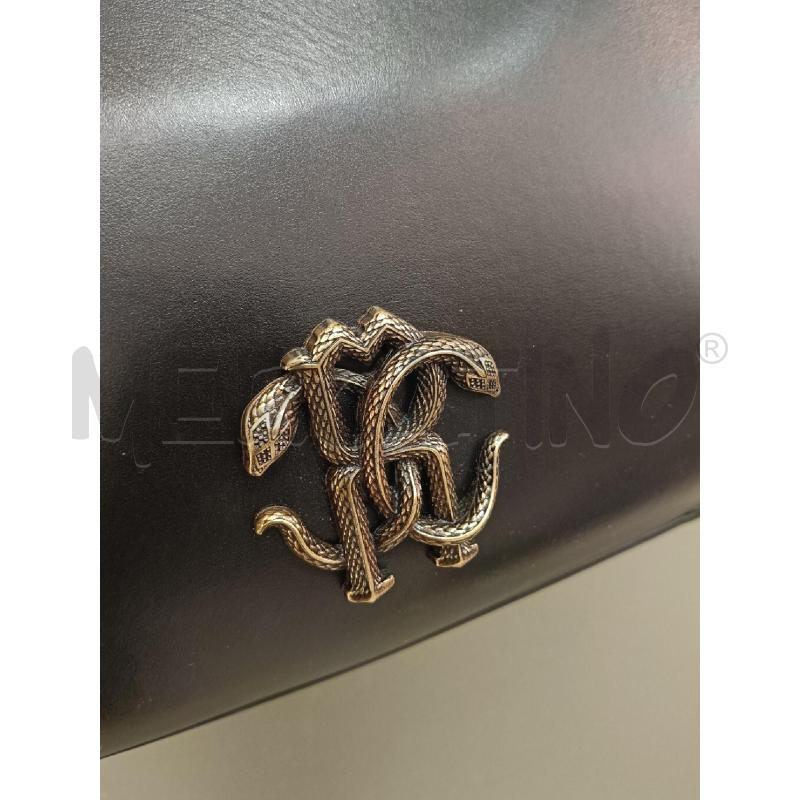 BORSA ROBERTO CAVALLI NERA SERPENTI | Mercatino dell'Usato Roma gregorio vii 2