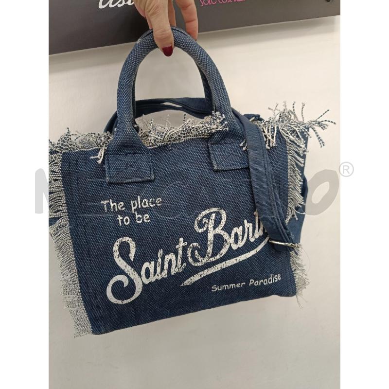BORSA SAINT BARTHN IN DENIM CON TRACOLLA  | Mercatino dell'Usato Roma gregorio vii 1